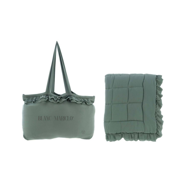 Trapunta matrimoniale invernale 300 g/m² - Verde - Blanc Mariclò