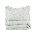 Copriletto matrimoniale Toile de jouy - Verde - Blanc Mariclò