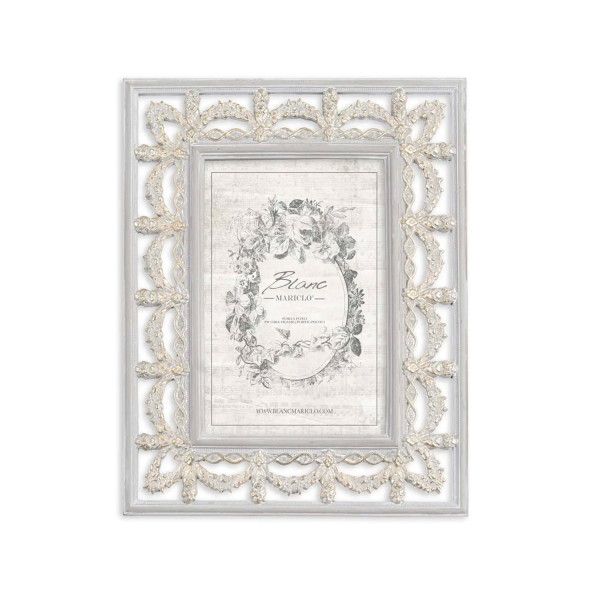 Cornice portafoto rettangolare 18x23 cm - Blanc Mariclò