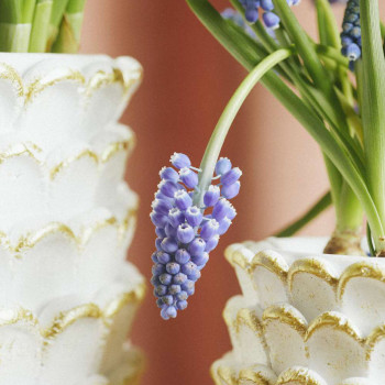 Vaso in cemento bianco Ø 15,5 cm -  2