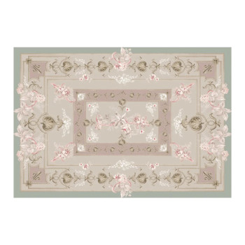 Tappeto rettangolare - Gioco Floreale 100×144 cm - Blanc Mariclò