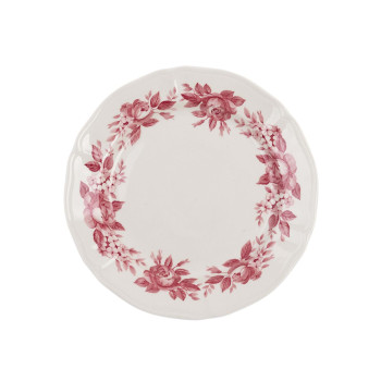 Piatto da portata in ceramica - Splendor Borgogna - Blanc