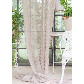 Tenda fil coupé con passanti Blanc Mariclò - Naturale - Blanc