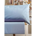 Lenzuola matrimoniali in cotone Blanc Mariclò - Blu - Blanc