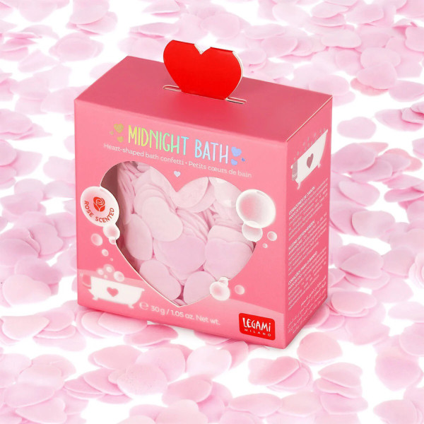 Coriandoli di Sapone da Bagno a Forma di Cuore - Legami Milano