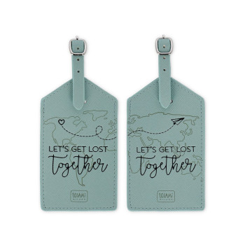 Set di 2 Etichette Bagaglio - Let's Get Lost Together - Legami