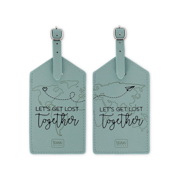 Set di 2 Etichette Bagaglio - Let's Get Lost Together - Legami