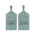 Set di 2 Etichette Bagaglio - Let's Get Lost Together - Legami