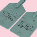 Set di 2 Etichette Bagaglio - Let's Get Lost Together - Legami