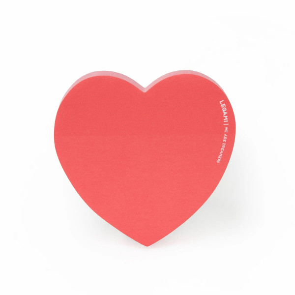 Blocchetto Note Adesivo a forma di Cuore - Legami Milano