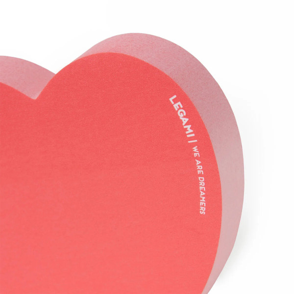 Blocchetto Note Adesivo a forma di Cuore - Legami Milano