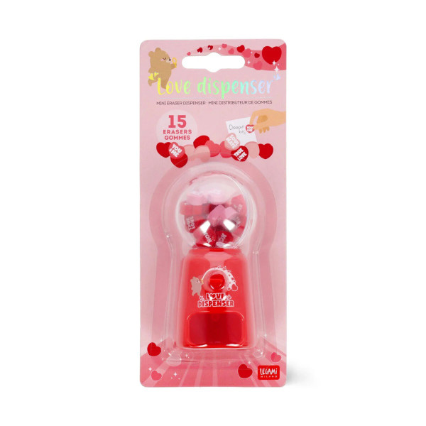Mini Distributore Gomme per Cancellare - Love Dispenser -