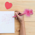 Penna a Sfera Luminosa a forma di Cuore - Love is Magic -