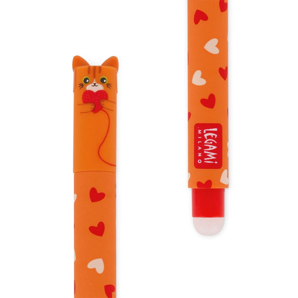 Set di 2 Penne Gel Cancellabili - Gatto e Cane - Legami Milano