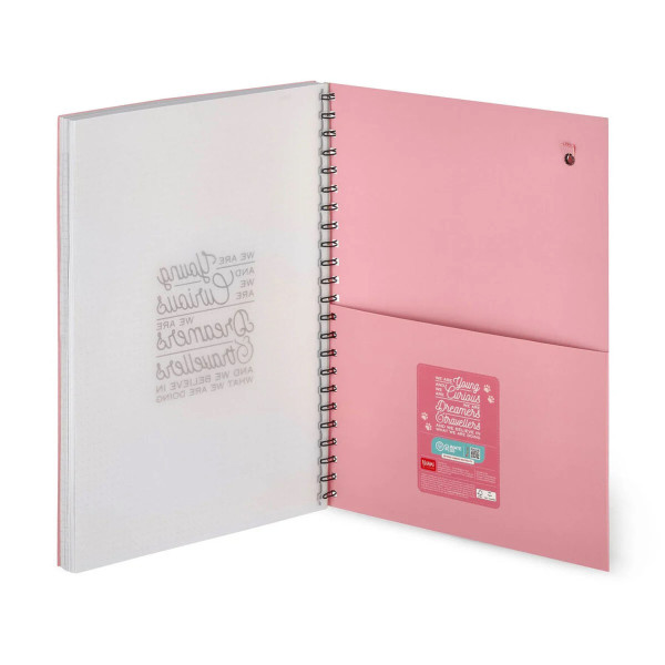 Trio - Quaderno con Spirale 3 in 1 - Foglio A4 KITTY - Legami