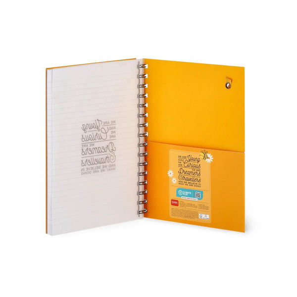 Quaderno a Righe con Spirale - Foglio A5 BEE - Legami Milano