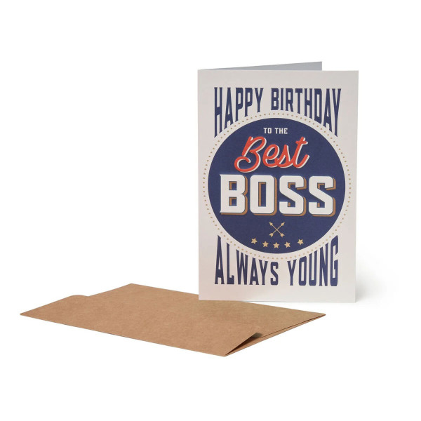 Biglietto di auguri - Buon Compleanno - Best Boss - Legami