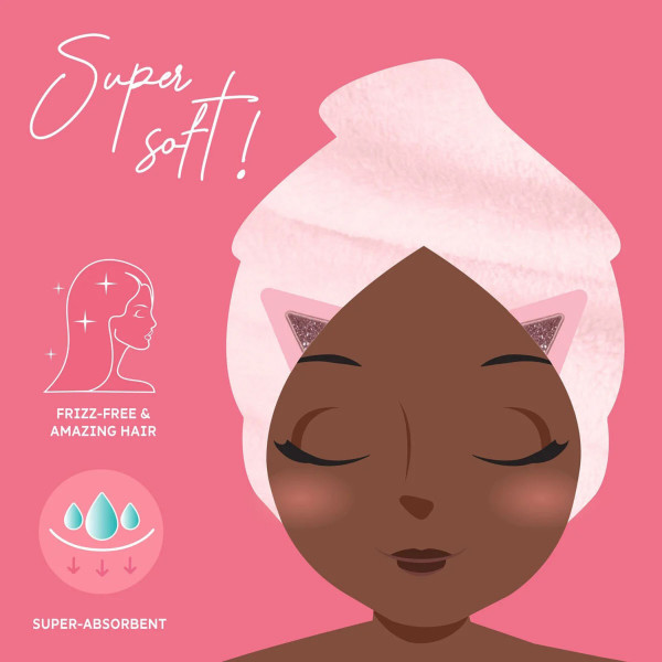 Asciugamano per Capelli a Turbante - Love My Hair KITTY -