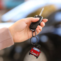 Portachiavi in Metallo Smaltato - What a Key Ring! CAR - Legami