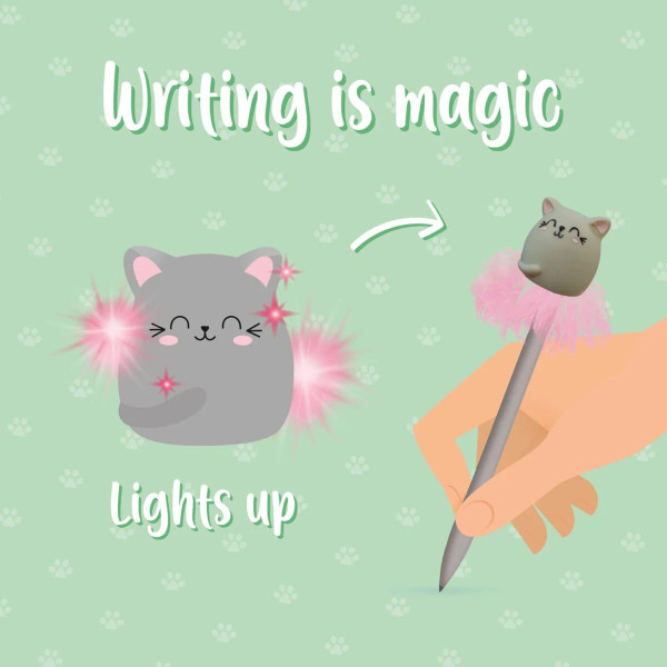 Penna a Sfera Luminosa - Writing is Magic KITTY - Legami Milano