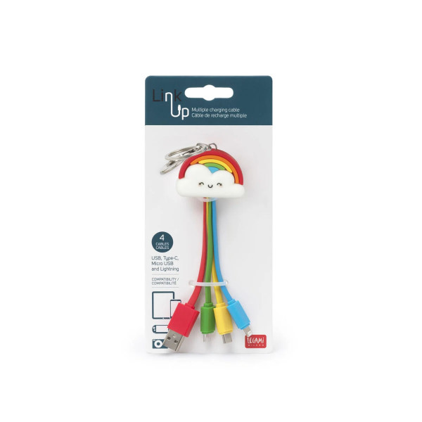 Cavo di Ricarica Multiplo - Link Up RAINBOW - Legami Milano