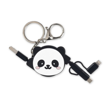 Cavo di Ricarica 3 in 1 Retrattile - Charge 'N Roll PANDA -