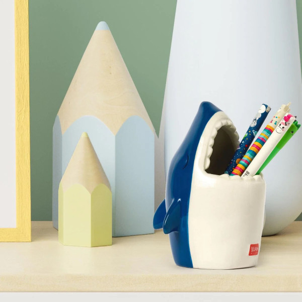 Portapenne in Ceramica - Desk Friends SHARK - Legami Milano