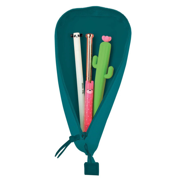Astuccio Verde petrolio in Morbido Silicone - Cute! - Legami