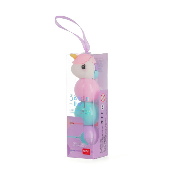 Evidenziatore 3 in 1 - 3 is Better Than 1 UNICORN - Legami