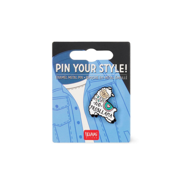 Spilla in Metallo Smaltato - Pin Your Style! LLAMA - Legami