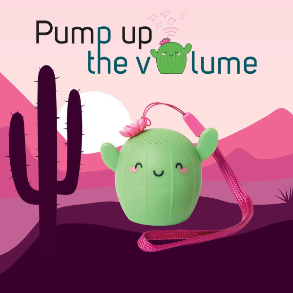 Mini Vivavoce e Speaker Wireless - Pump Up The Volume CACTUS -