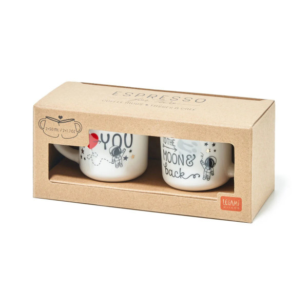 Tazzine da Caffè - Espresso For Two MOON AND BACK - Legami
