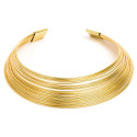 Collana rigida dorata - Vestopazzo