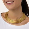 Collana rigida dorata - Vestopazzo
