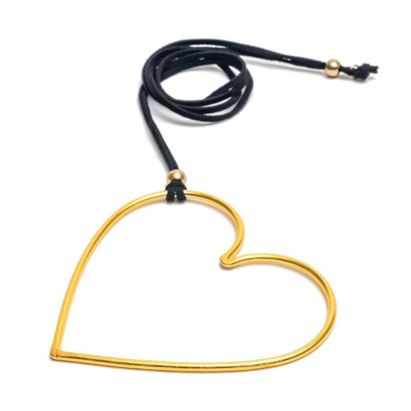 Collana regolabile con cuore dorato - Vestopazzo