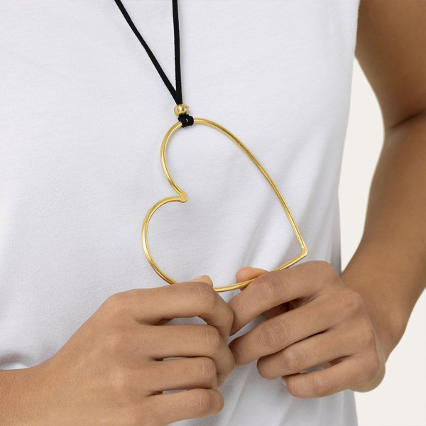 Collana regolabile con cuore dorato - Vestopazzo