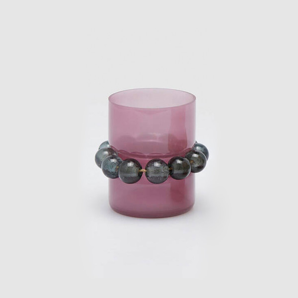 Vaso con perle - Rosa - EDG