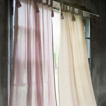 Tenda con passanti e embrasse 